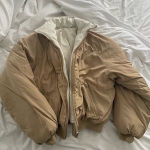 Reversible RARE brandy puffer!!